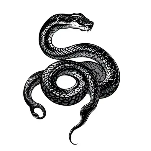 Snake And Waves