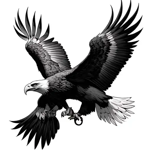 Eagle Locking Talons With It's Soulmate Love Eternal