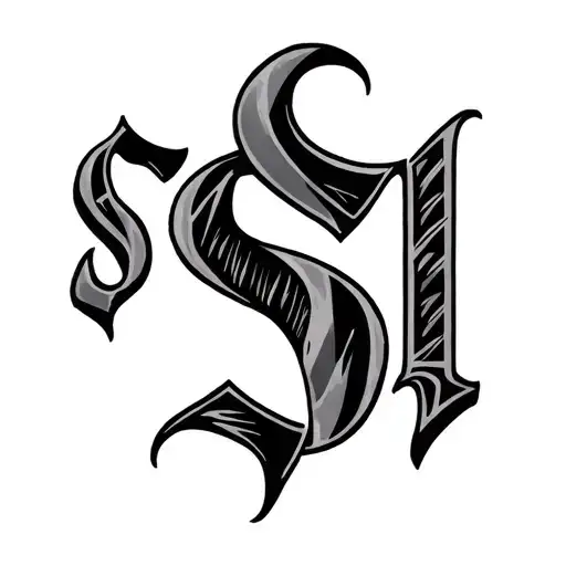 Small Male Tattoo With The Letters S I J