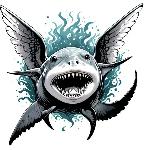 Angel Shark Surrounded