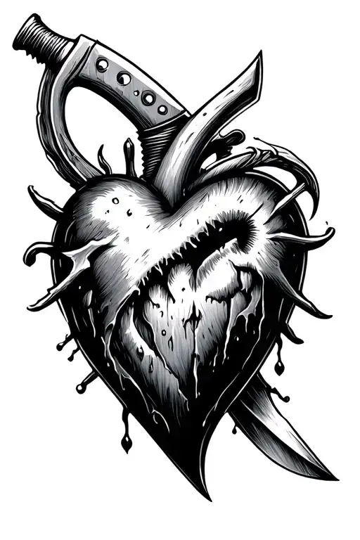 Black Heart Knife