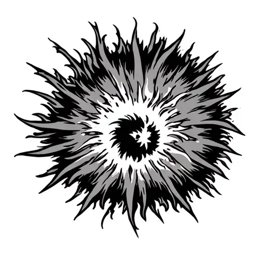 Fireball Explosion Sun Flames