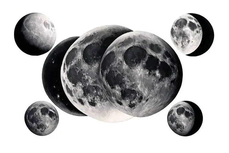Phases Of Moon Spine