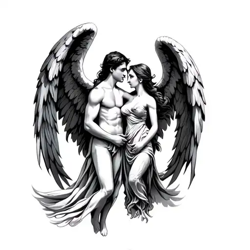 Male And Femaile Angels