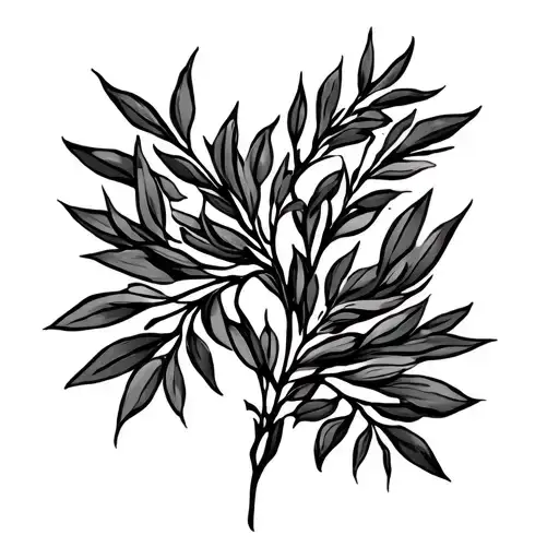 Olive Branches Parallel To Collarbone Men