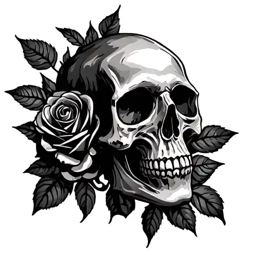 Skull And Roses