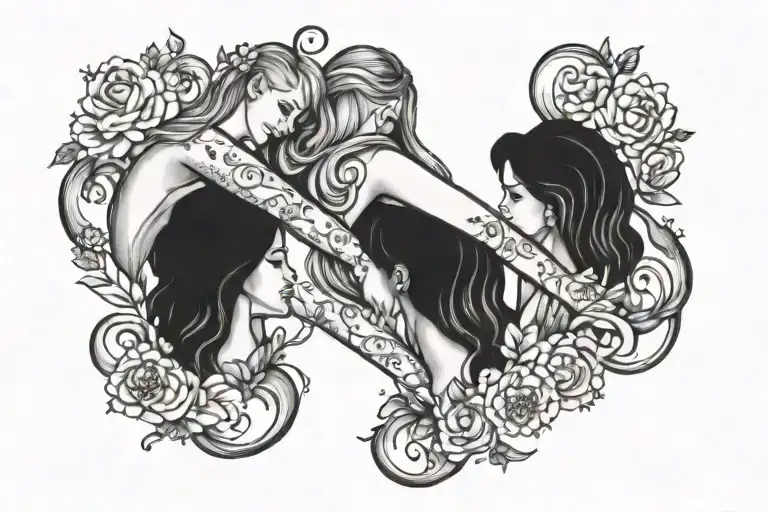 Friendship Tattoo For Three Women Small