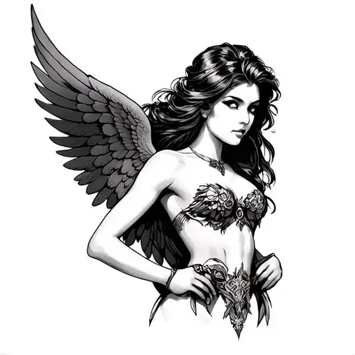 Pretty Woman Warrior Angel