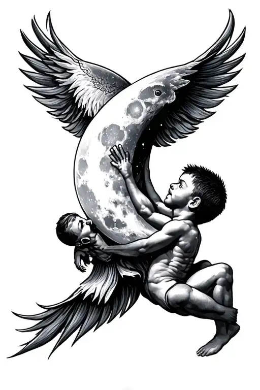 Father Son Strength Love You To The Moon