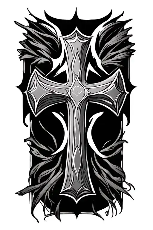 2D Cross With Vilmar In The Center Symbolizing The Client's