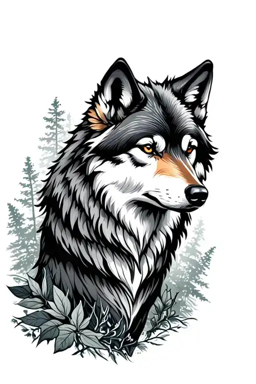Wolf And Florest