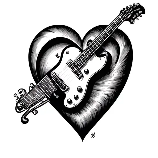 Goldengate Guitar Micro Heart