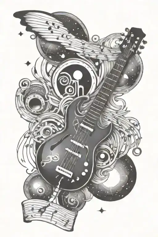 Space And Music Notes