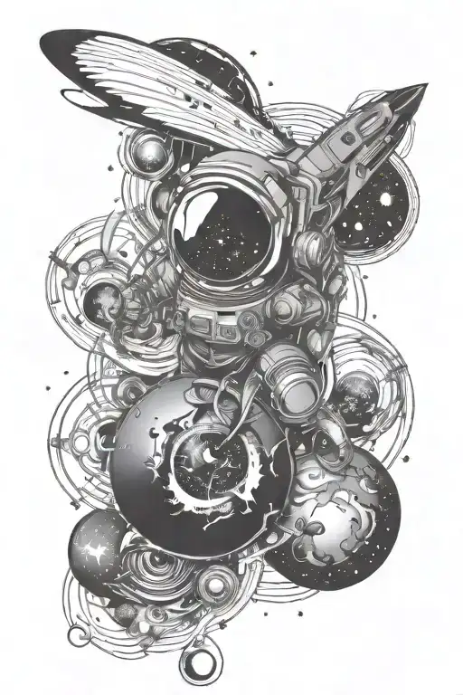 Space And Stars Shining