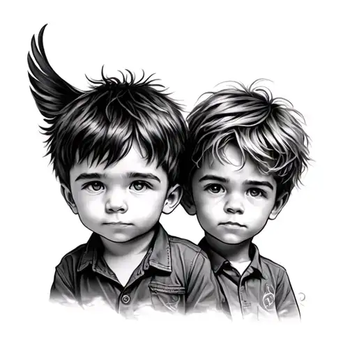 Create Me A Tattoo With Cayson And Jace My 2 Little Boys
