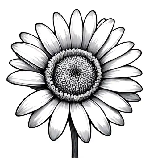 Daisy Tattoo Design