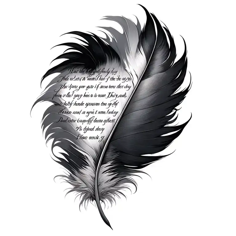 Lyrics Writing Feather