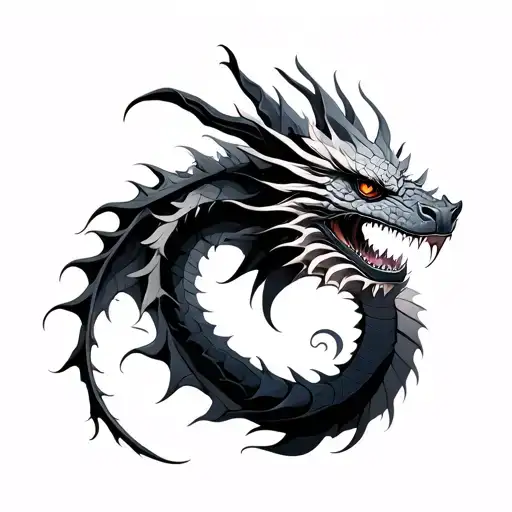 Dblack Ink Dragon