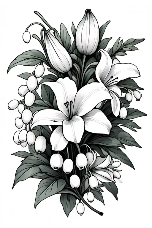 Dadfodil And Lily Of The Valley