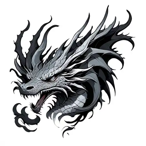 Dblack Ink Dragon