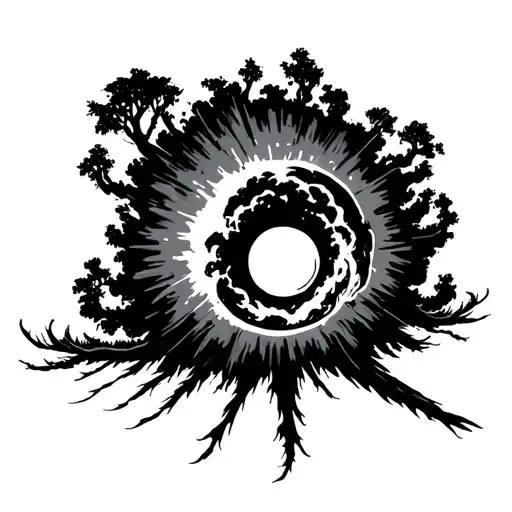 Atomic Explosion Opposite Tree