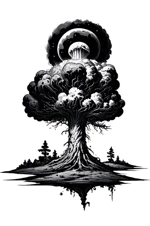 Atomic Explosion Opposite Vegvezir Tree