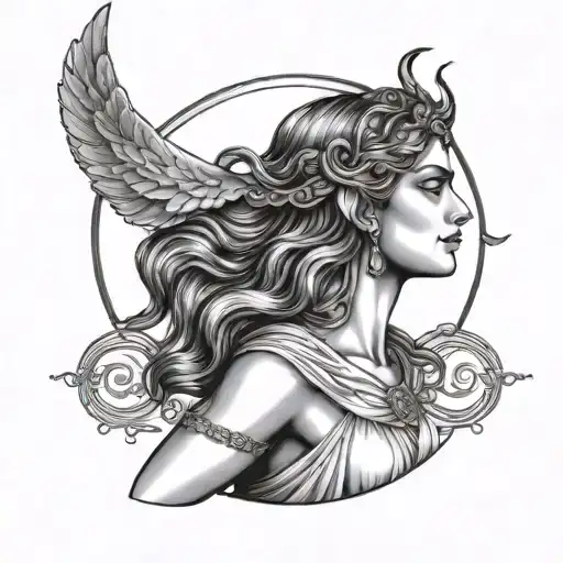 Greek Goddess Artemis Greek Goddess Moon Bow