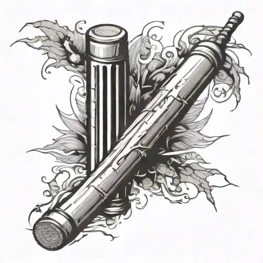 Black And Grey Cricket Stumps