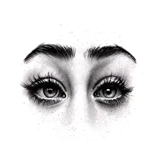 Best Minimal Design For 2 Eyes Pov Being Tired And Hallucinating To The Point I Want To Overdosed