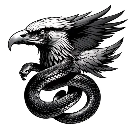 Snake With Eagle