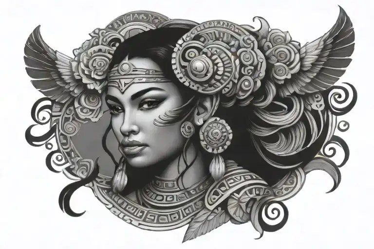 Mayan Princess Holding