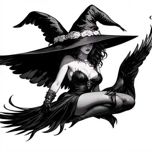 Sexy Witch Flying