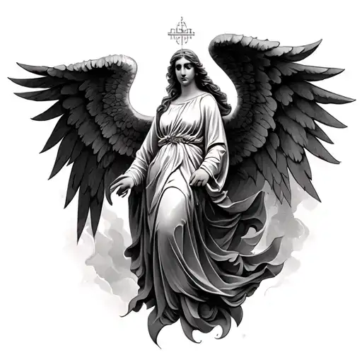 Iranian Lithographic Angel