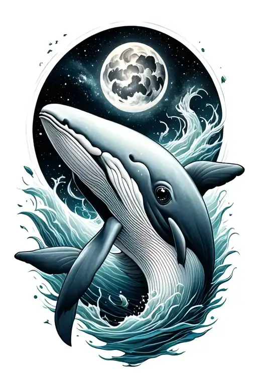 Whale With And Galaxy