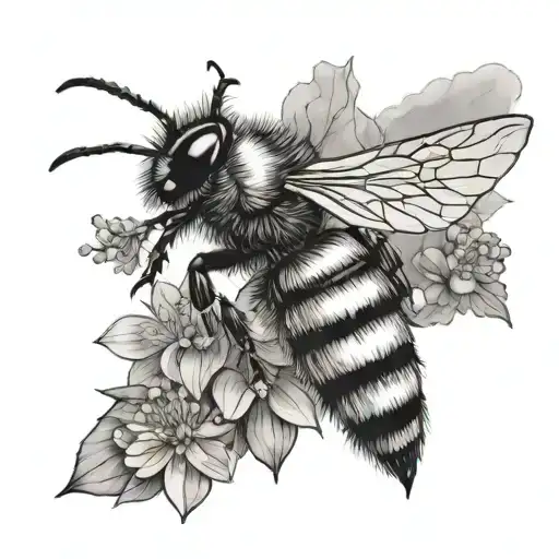 Mountain And Bumble Bee