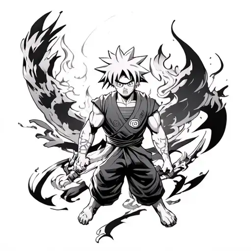 Anime Naruto One Piece Dragonball Z Jujustsu Kaisen And Demonslayer Full Sleeve