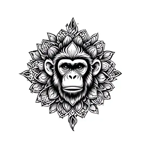 Gemini Monkey Mandala