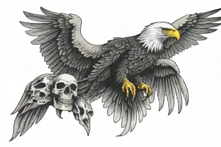 Eagle And Skull