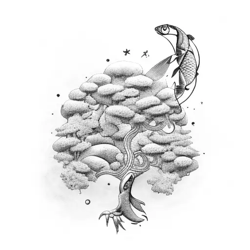 Pisces And Tree Of Life