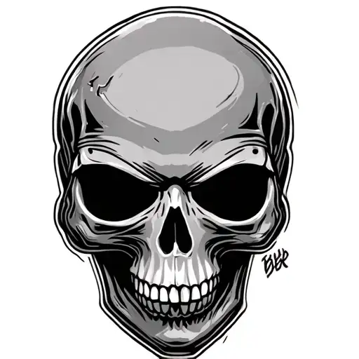 Martian Skull With A Beer