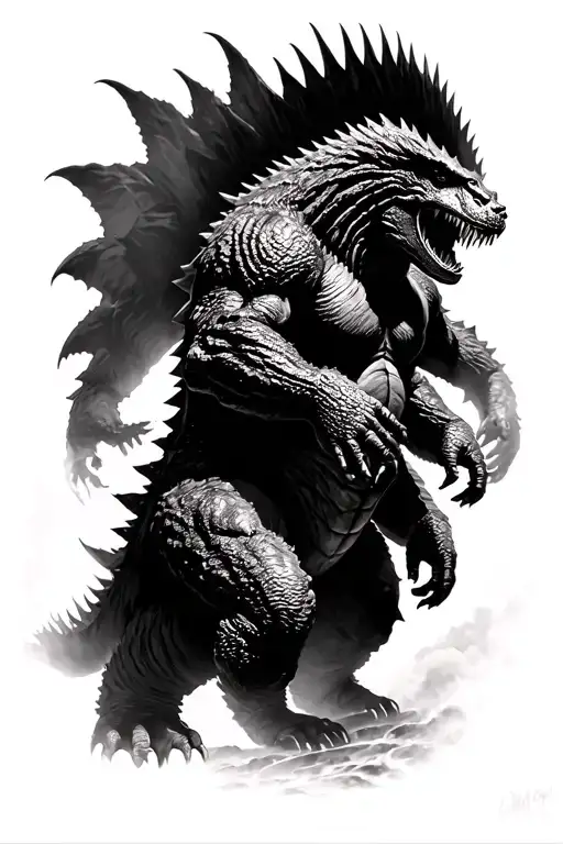 Godzilla Fighting Kingkong