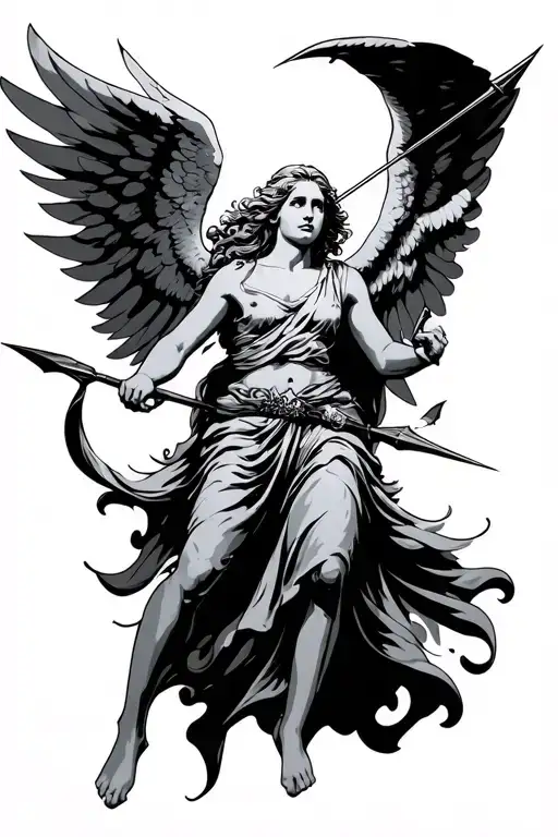 Angel Shooting Arrow