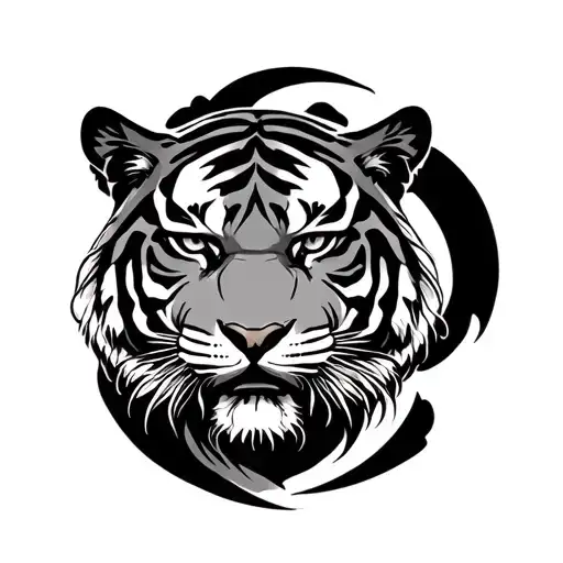Tiger Tattoo Outline Japanese