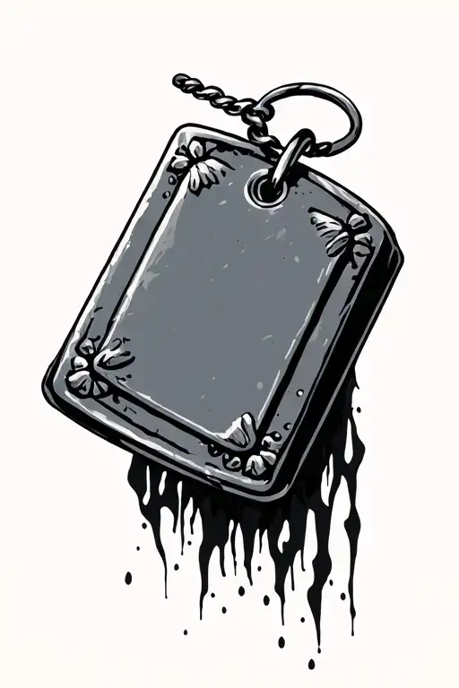 Military Dog Tags Hanging