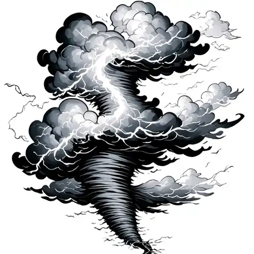 Cloud Tornado Lightning