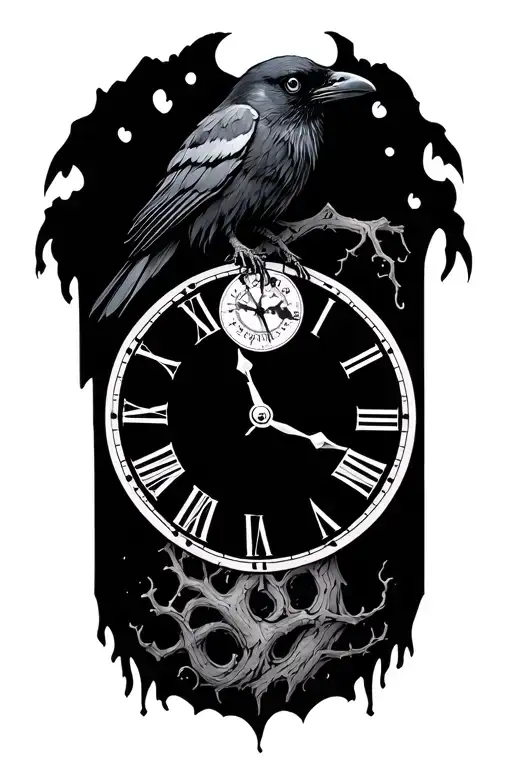 Raven Tree Clock