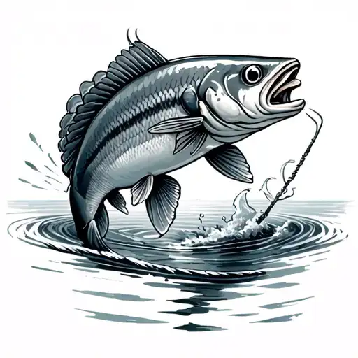 Fish Caught On Line That Looks Like A Lasso