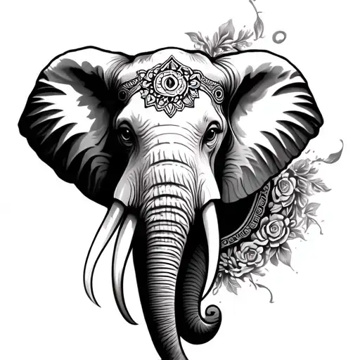 South East Asia Elephant Head