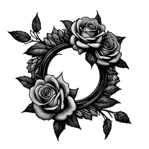 A Circular Ring Of Roses