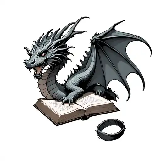 Dragon And Book